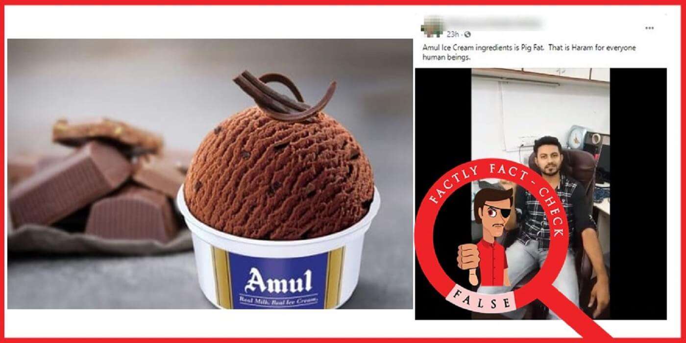 Amul Ice Cream does not contain Pig Fat