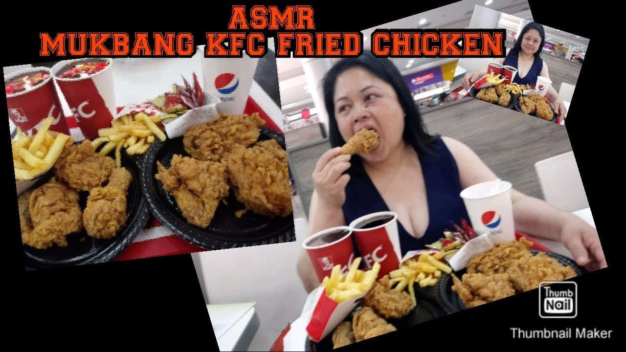 Asmr//MUKBANG//KFC fried chicken