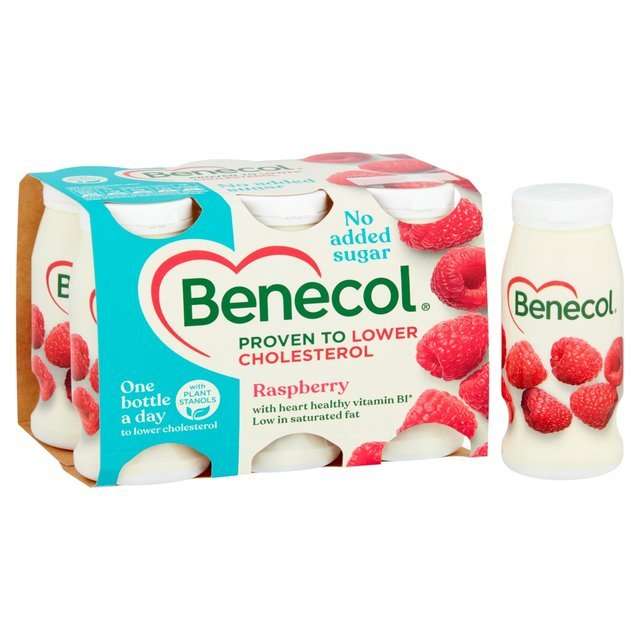 Benecol Cholesterol Lowering Yoghurt Drink Raspberry No ...