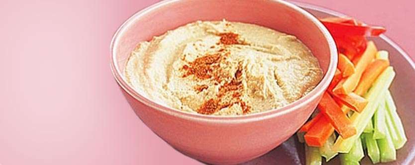 Cholesterol Friendly Low Fat Hummus Dip Recipe by Health Total