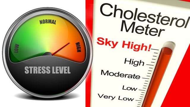 Does stress cause high cholesterol?