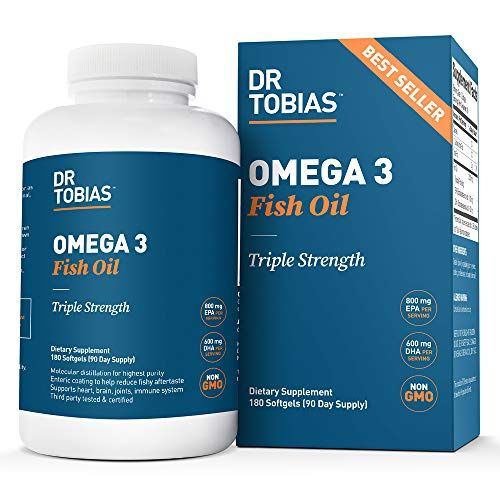 Dr Tobias Omega 3 Fish Oil Triple Strength, 2,000mg, Burp... https ...