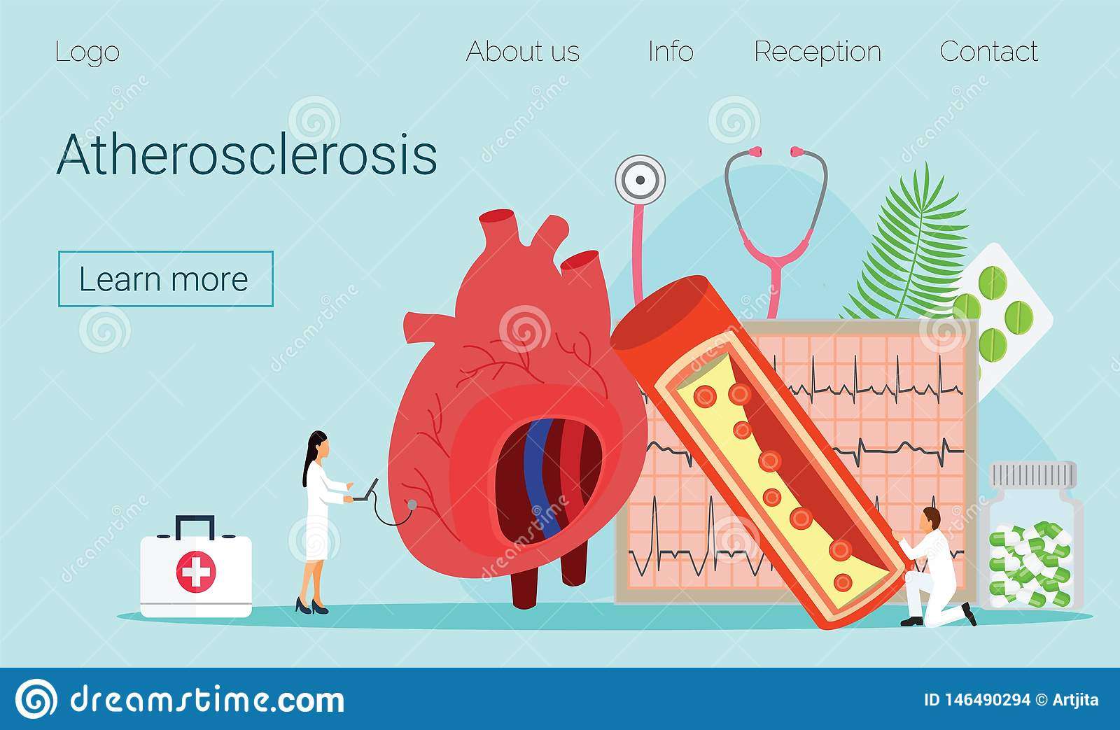 High Cholesterol Blood Pressure And Atherosclerosis Stock ...