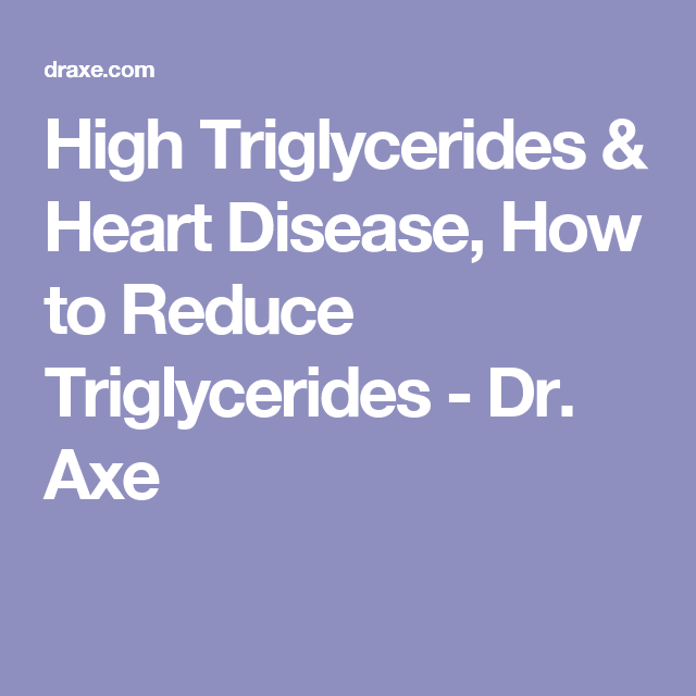 How to Lower High Glycerides Naturally