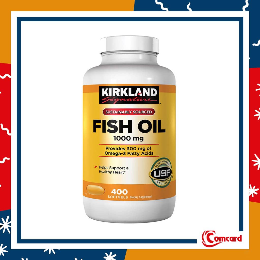 Kirkland Fish Oil 1000mg Softgel 400 Softgels