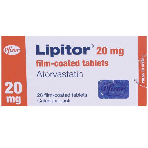 Lipitor 20mg 28 Tablets