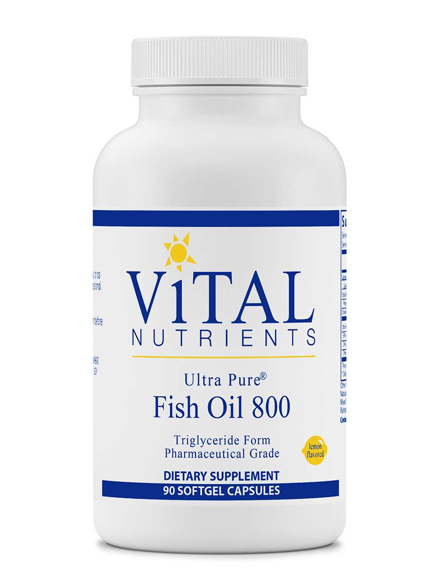 Ultra Pure® Fish Oil 800 (Triglyceride Form), Lemon Flavor