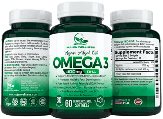 Vegan Omega 3 DHA Supplement